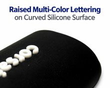Micro Injection Product - Show Side Curved Surface of Convex WORD With Multi-Color1