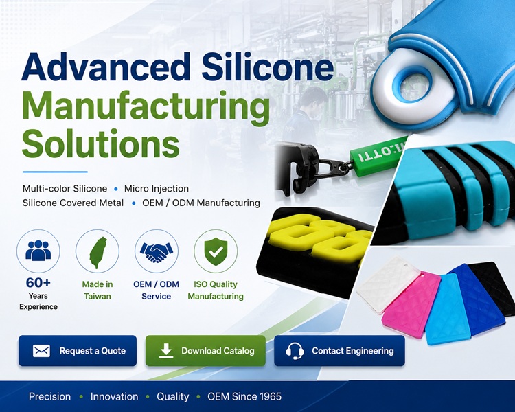 Multi-color Silicone • Micro Injection Silicone Covered Metal OEM / ODM Manufacturing